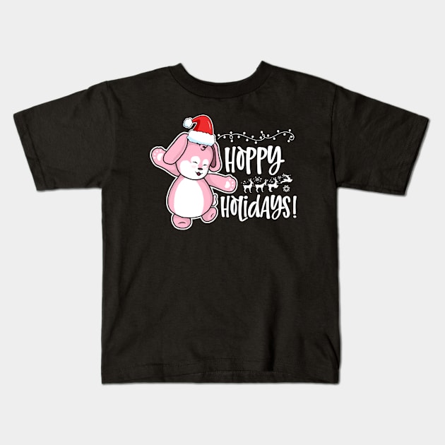 Hoppy Holidays Kids T-Shirt by the-krisney-way